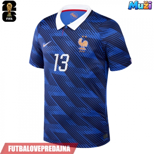 Lacne Muži Futbalové dres Francúzsko Jules Kounde #5 MS 2026 Krátky Rukáv - Domáci